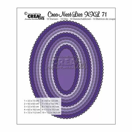 Crea-Nest-Lies XXL matrice de découpe no,71 ovale