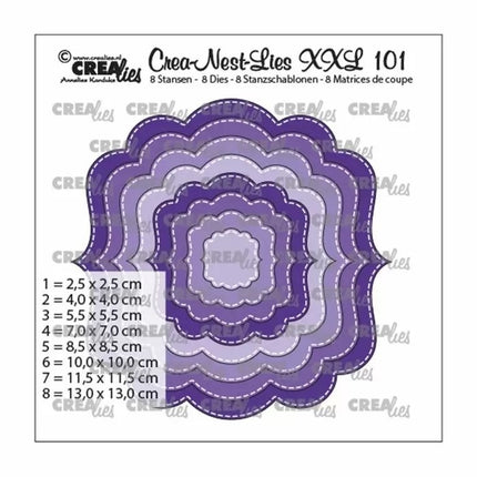 Crealies • Crea-Nest-Lies XXL forme fantaisie B