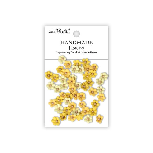 Fleurs faites main Esme - Soleil 50pc