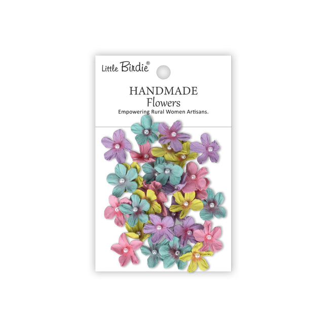 Fleurs faites main Pearl Petites - Pétales pastel 30pc