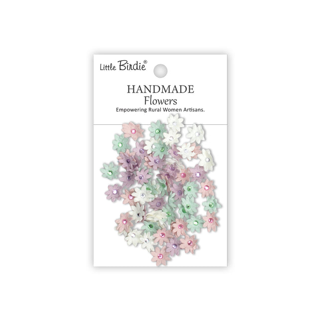 Fleurs faites à la main Micro Jewlled Florettes - Jardin des fées 60pc
