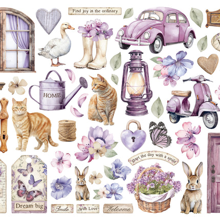 die cuts assortis - lavande
