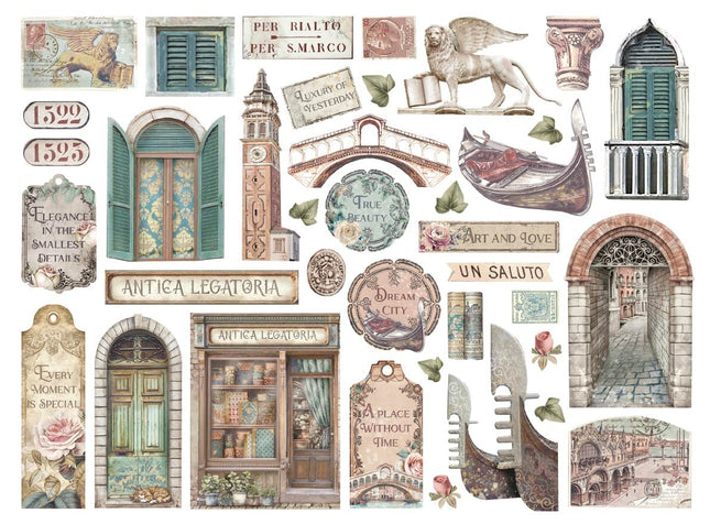 die cuts assortis - Venice City of Art