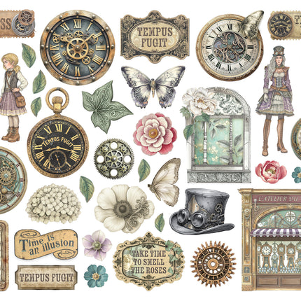 Die cuts décoratifs imprimés pour les loisirs créatifs - Jardins du Temps
