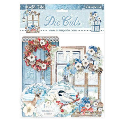 die cuts assortis - Citations et étiquettes Winter Tales
