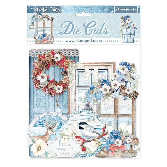 die cuts assortis - Citations et étiquettes Winter Tales