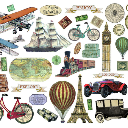 die cuts assortis - Autour du monde
