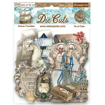 Die cuts assortis - Songs of the Sea bateau et trésors