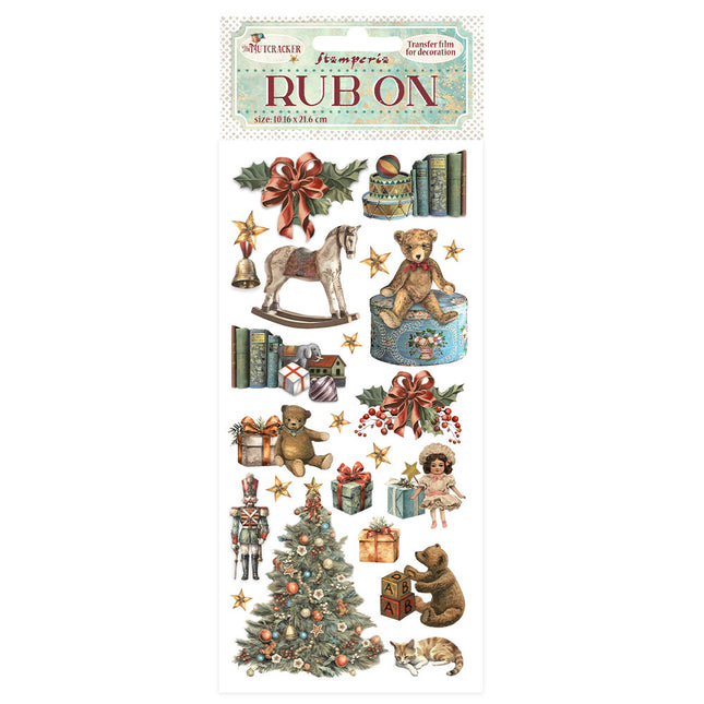 Transfert à frotter cm 10,16x21,6 - Les ours en peluche du Casse-Noisette