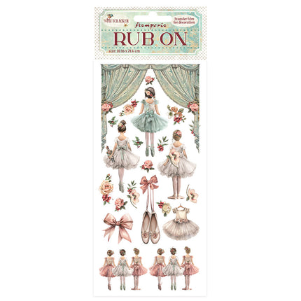Transfert à sec 10,16x21,6 cm - ballet de Casse-Noisette