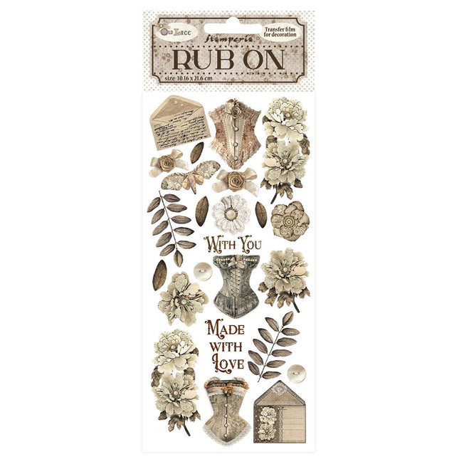 Rub-ons cm 10,16x21,6 - corsets Old Lace