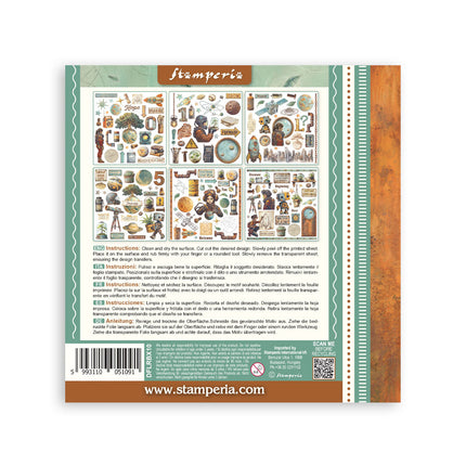 Kit de décalcomanies cm 15,5x15,5 - 6 pages  A new Beginning