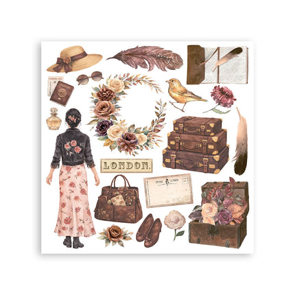 Kit de transferts décoratifs imprimés pour loisirs créatifs 15,5x15,5 cm - Our Way