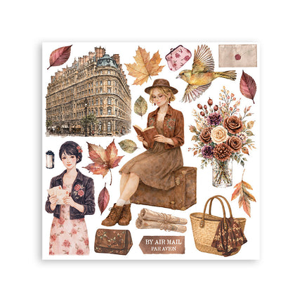 Kit de transferts décoratifs imprimés pour loisirs créatifs 15,5x15,5 cm - Our Way
