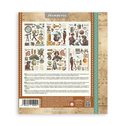 Sélection de transferts à frotter cm 20,5x23 6 pages - A new Beginning