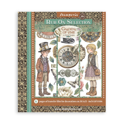 Sélection de transferts décoratifs imprimés pour les loisirs créatifs, 20,5x23 cm - Jardins du Temps