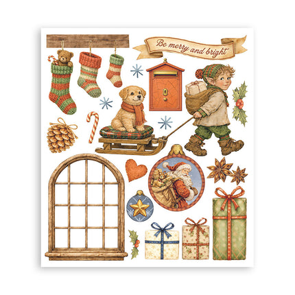 Sélection de motifs décoratifs à transfert imprimés pour loisirs créatifs, cm 20,5x23 - Silent Night