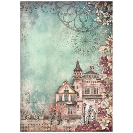Papier de riz A4 imprimé - maison Master of Magic