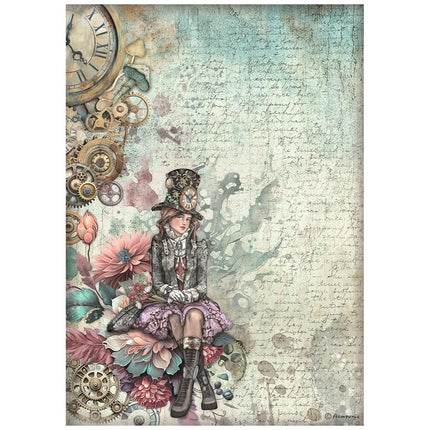Papier de riz A4 imprimé - dame Master of Magic