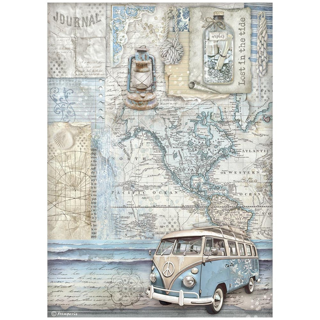 Papier de riz A4 emballé - Silent Sea van