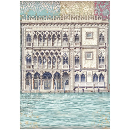 Papier de riz A4 emballé - Venice City of Art musée du palais de Venise