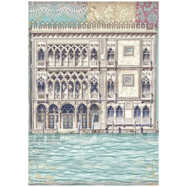 Papier de riz A4 emballé - Venice City of Art musée du palais de Venise