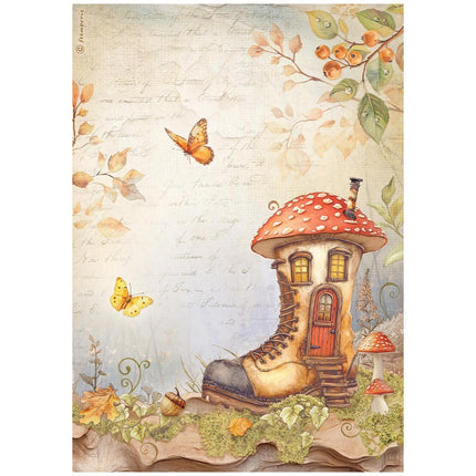 A4 Rice paper packed - Whispering woods boot house