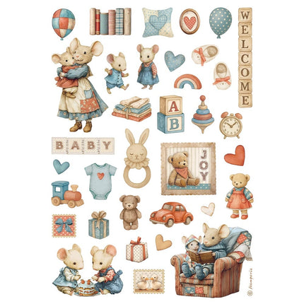 Papier de riz A4 imprimé - Accessoires pour bébé