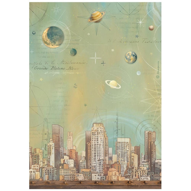 Papier de riz A4 en paquet - A new Beginning skyline