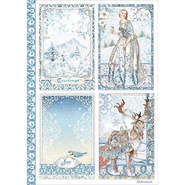 Papier de riz format A4 - cartes