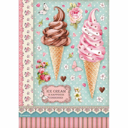 Papier de riz A4 emballé Glace