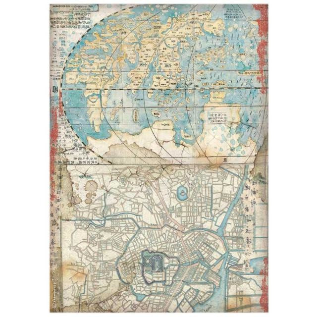 Papier de riz A4 - Carte Sir Vagabond au Japon