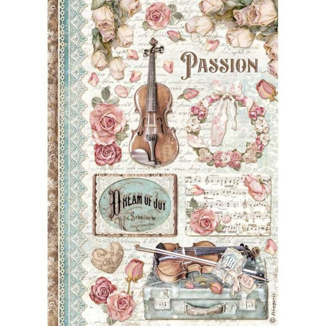 Papier de riz A4 en lot - Passion musique