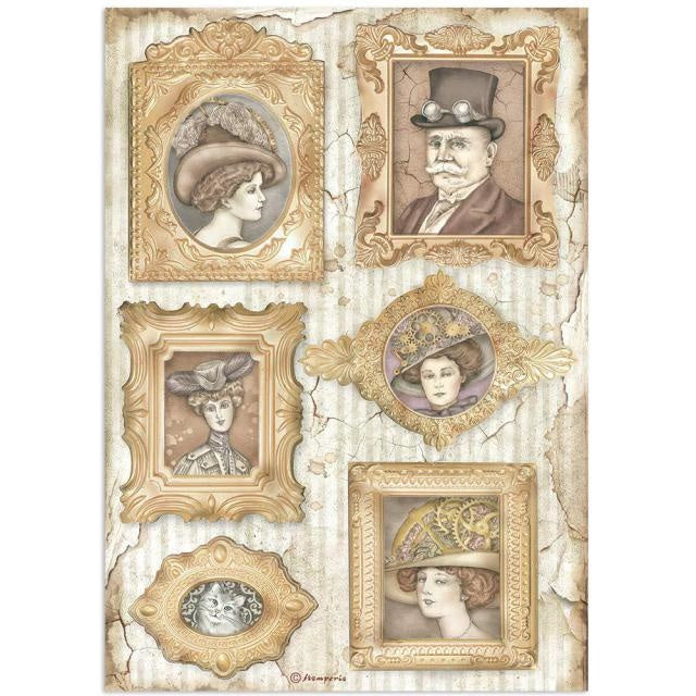 Lot de papier de riz A4 - Lady Vagabond Lifestyle, cadres