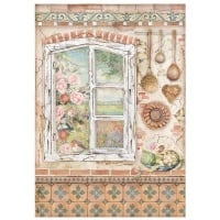 Papier de riz A4 prédécoupé - Fenêtre Casa Granada