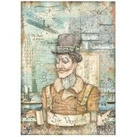 Papier de riz A4 en paquet - Sir Vagabond Aviator, illustration