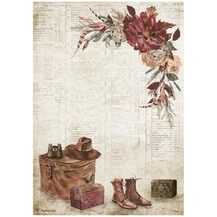 Papier de riz A4 en paquet - Our way country elements