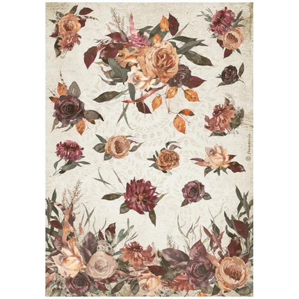 Papier de riz A4 en paquet - Our way flowers