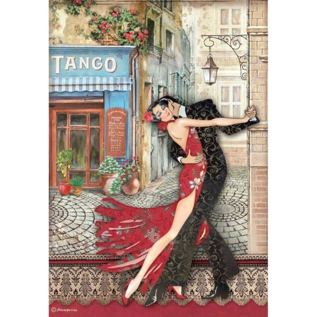 Papier de riz A4 en paquet - Desire tango