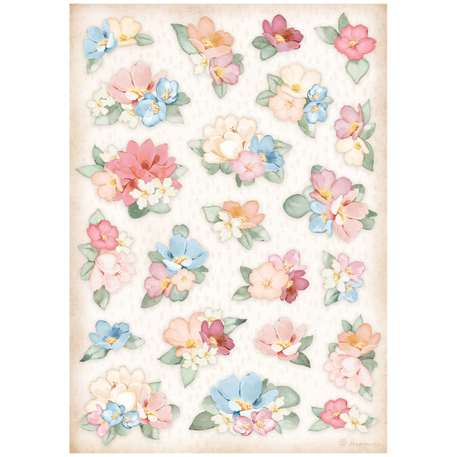 Papier de riz A4 conditionné - Create Happiness Oh là là fleurs