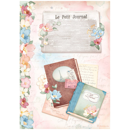 A4 Rice paper packed - Create Happiness Oh lá lá Le petit Journal