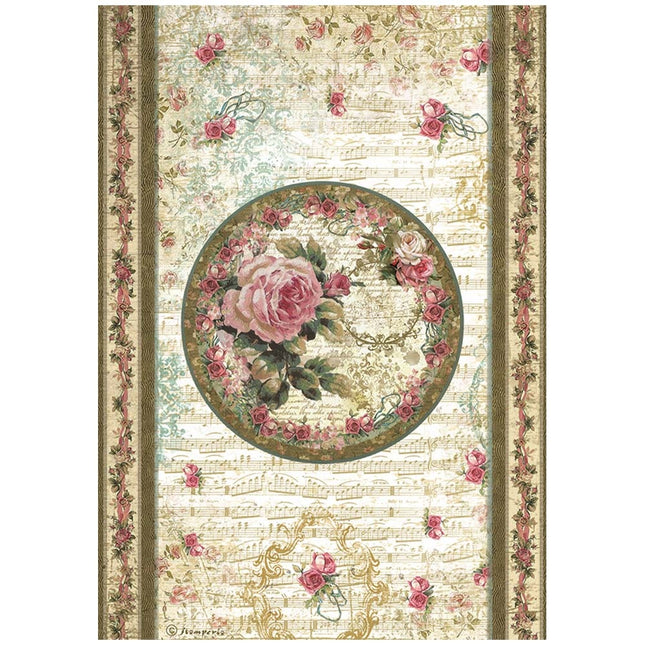 Papier de riz A4 emballé - pivoine Precious