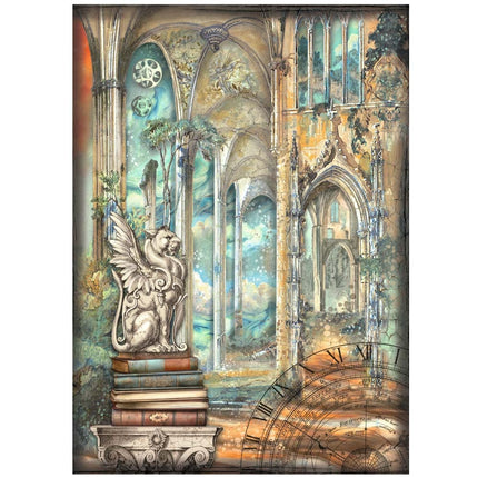 Papier de riz A4 en lot - Sir Vagabond in Fantasy World dragon