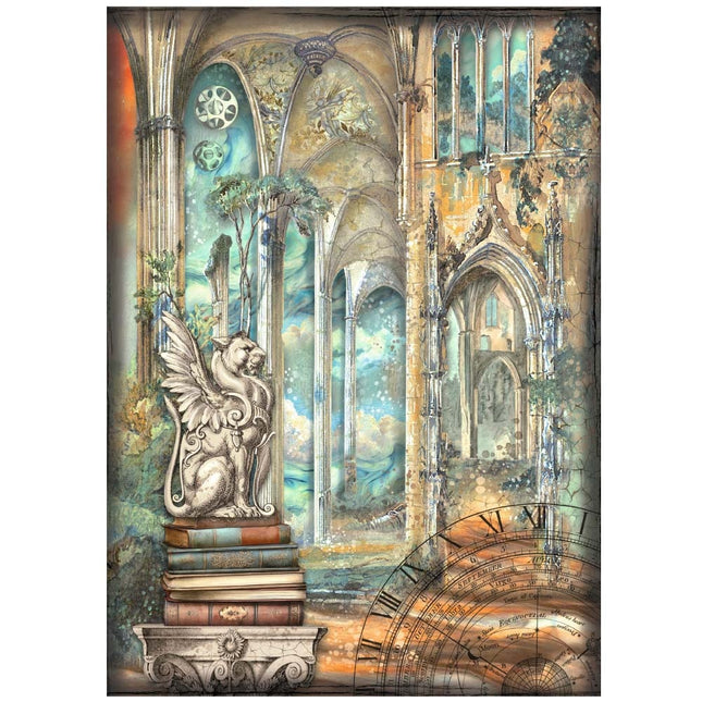 Papier de riz A4 en lot - Sir Vagabond in Fantasy World dragon
