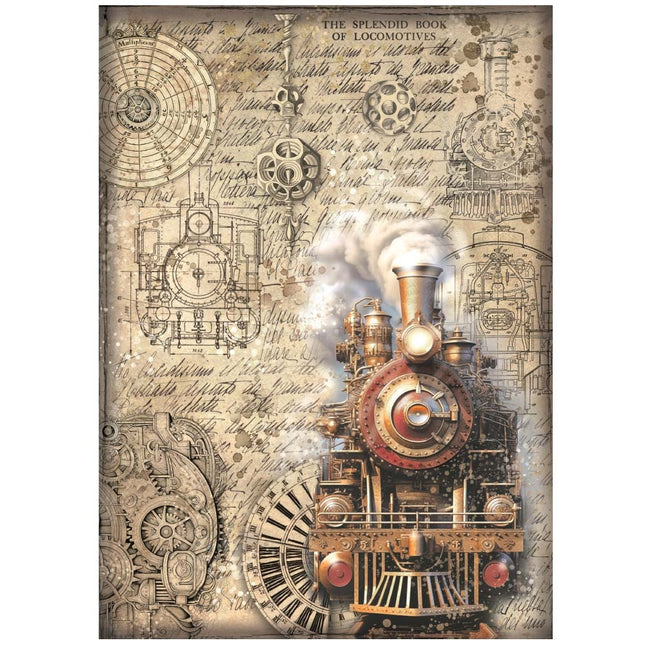 Papier de riz conditionné A4 - train Sir Vagabond in Fantasy World