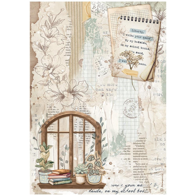 Papier de riz A4 en paquet - Create Happiness Secret Diary fenêtre