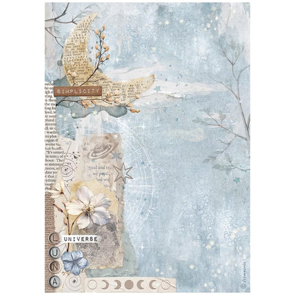 Papier de riz A4 en paquet - Create Happiness Secret Diary lune