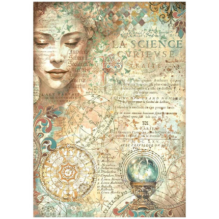 Papier de riz emballé A4 - Fortune visage