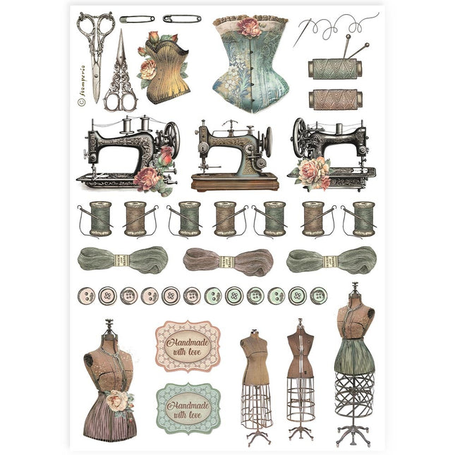 Papier de riz A4 imprimé - accessoires de couture