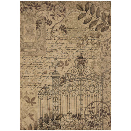 Papier de riz A4 en paquet - portail Old Lace